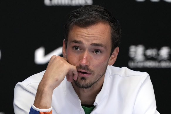 Russian tennis star Daniil Medvedev.