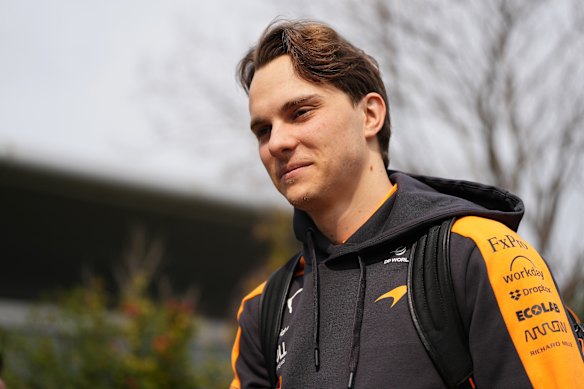 Oscar Piastri in Shanghai 