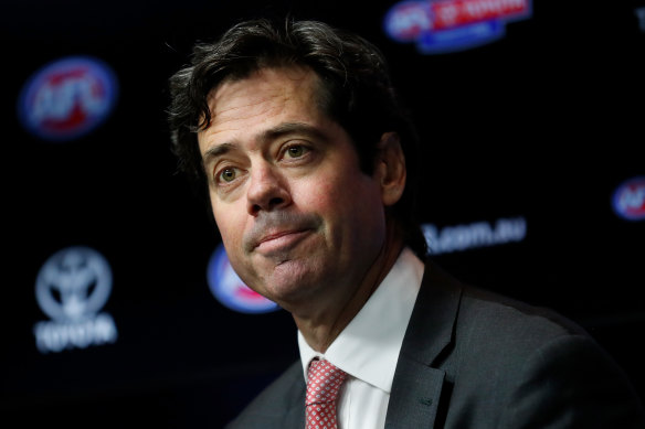 AFL CEO Gillon McLachlan says they are working on a set of protocols for the game's return.