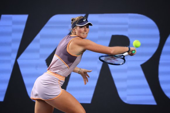 Olivia Gadecki on her way to a career-high ranking.