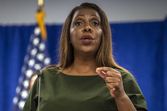 New York Attorney-General Letitia James.