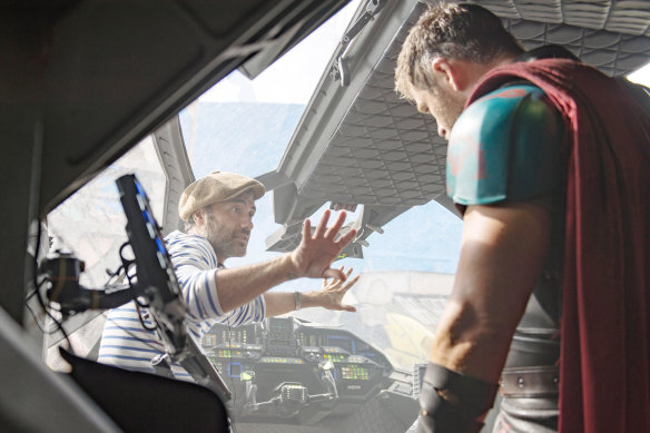 Directing Chris Hemsworth in 2017 in
Thor: Ragnarok, which grossed more
than $1.3 billion at the box office.