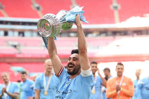 City captain Gundogan scored the fastest goal in FA Cup final history with a stunning volley after 12 seconds.