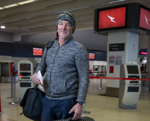'Like a ghost town': Rod McKenzie was off to Brisbane on Wednesday.