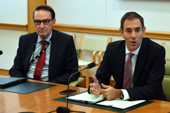 Treasury secretary Dr Steven Kennedy with Treasurer Jim Chalmers days after the May election.