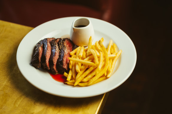 Steak frites at Chez Crix is a no-brainer.