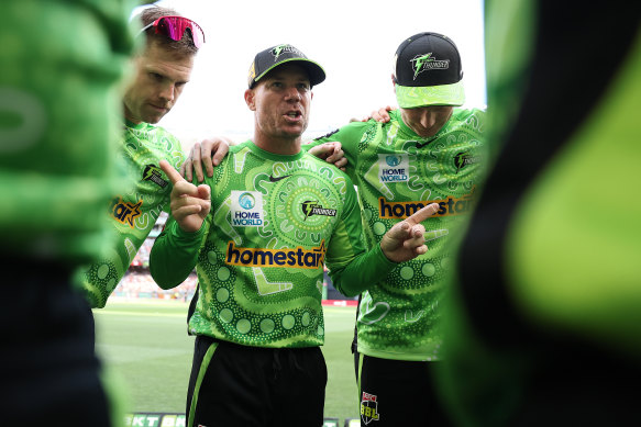 David Warner of the Sydney Thunder. 