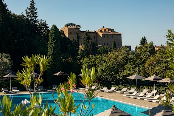 Resort life in the countryside ... Castelfalfi’s pool.