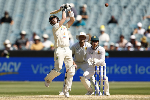 Steve Smith goes long again at the MCG.