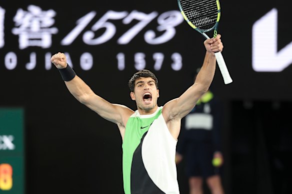 The crowning moment for Carlos Alcaraz.