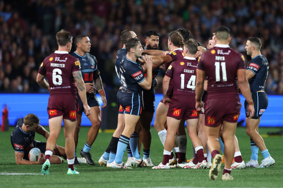 Tension is running high at the Adelaide Oval. 