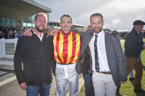 McCarthy with Declan and Ciaron Maher.