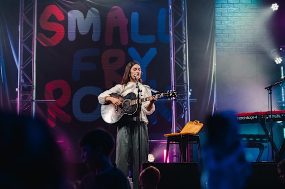Lisa Mitchell at Small Fry Rock.