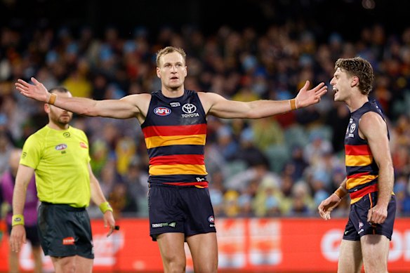 Dawson subió al gran escenario una vez más para los Crows.