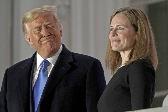 US President Donald Trump rushed the appointment and swearing in of Amy Coney Barrett as Associate Justice of the US Supreme Court in 2020.