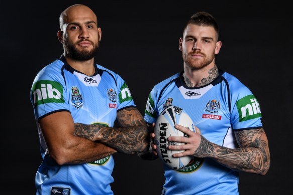 Blake Ferguson and Josh Dugan in 2017.