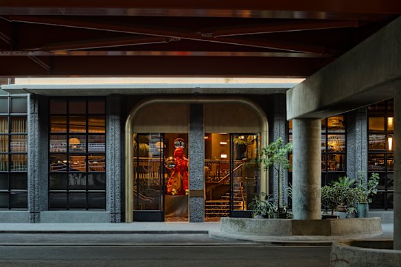 The entrance feels like a secret.