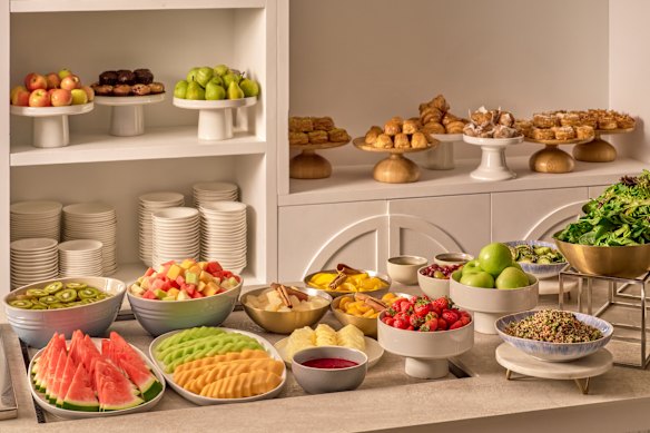 Shutters buffet spread.