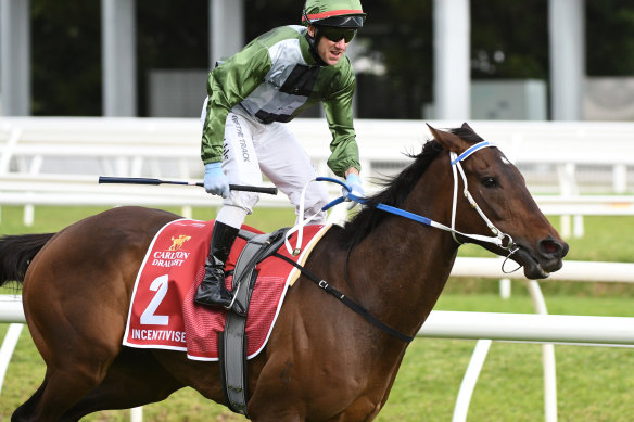Incentivise won the Caulfield Cup and has been given a 1.5-kilogram penalty for the Melbourne Cup.