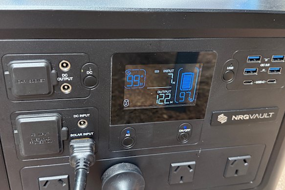 On a very dark day I’m only getting 7W from a solar panel, which won’t sustain much more than a very basic USB charge or some lights. But every bit of power keeps the unit lasting longer.
