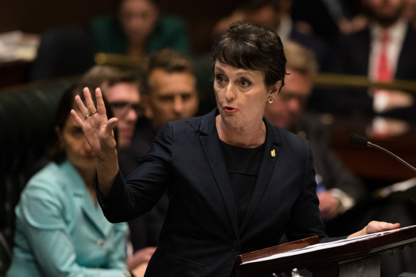 Pru Goward, pictured in 2018 when she was a Liberal Party minister in NSW, was appointed to the Administrative Appeals Tribunal on March 31.