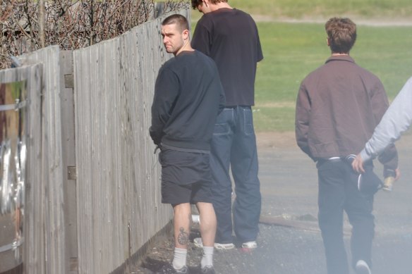 Richmond players outside the venue in Garfield. 