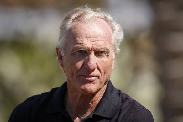 Greg Norman in Saudi Arabia in February.