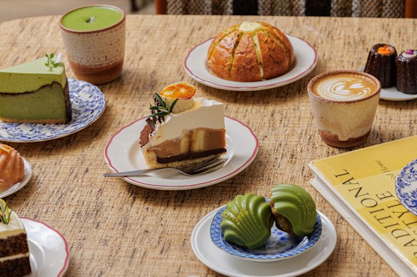 Assorted cakes at Tori”s.