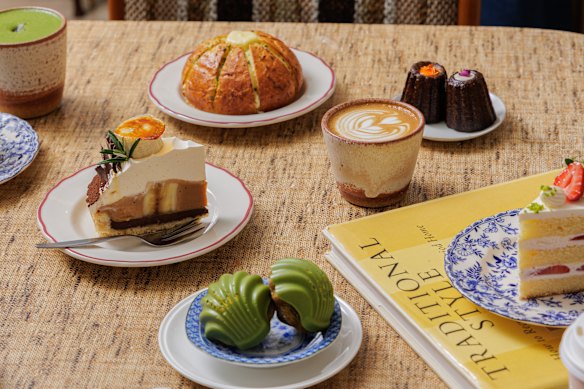Assorted cakes at Tori”s.