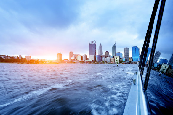 The view from the existing Transperth ferry route. 