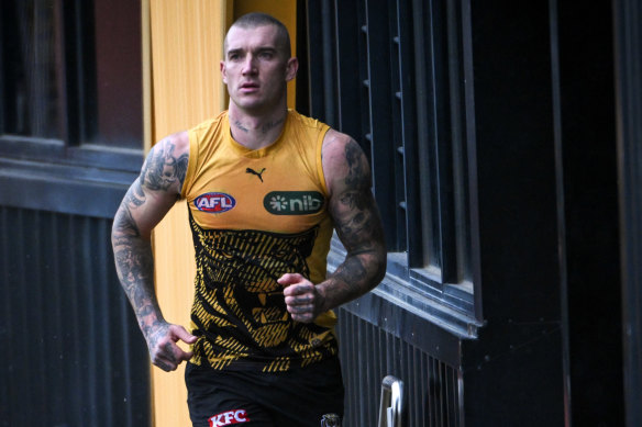 Richmond superstar Dustin Martin is out of contract at the end of 2024.
