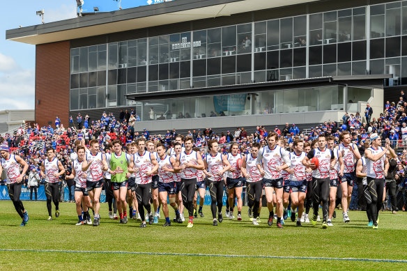 Whitten Oval will be transformed into a vaccine hub. 
