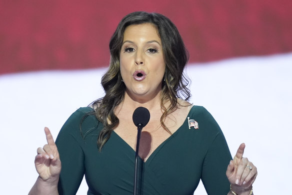 Elise Stefanik speaking during the Republican National Convention in July 2024.