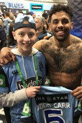 Inspiration: Josh Addo-Carr with Tom Valentino.