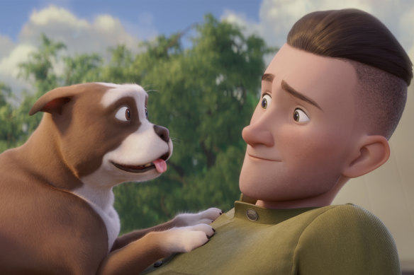 A scene from the animated film <i>Sgt Stubby</i>.