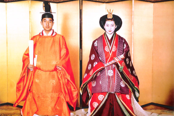 The newly married Crown Prince Akihito and Crown Princess Michiko in 1959.
