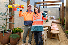Room Reveal Block House 1 - Backyard and Garage Week