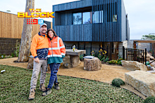 The Block room reveals week 12, house 1 adam and jolene front yard