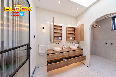 EMBARGO 30/8 The Block 2026 Lisa and Rosco Main Ensuite Reveal
