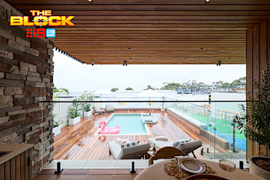 Chantel and Wyatt’s Outdoor Terrace and Pool week 10 room reveals The Block 2026