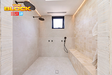 EMBARGO 30/8 The Block 2026 Lisa and Rosco Main Ensuite Reveal
