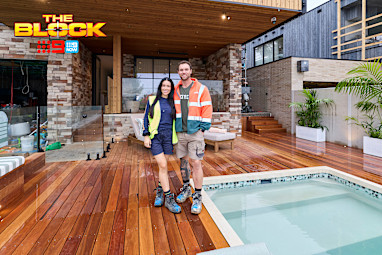 Chantel and Wyatt’s Outdoor Terrace and Pool week 10 room reveals The Block 2026