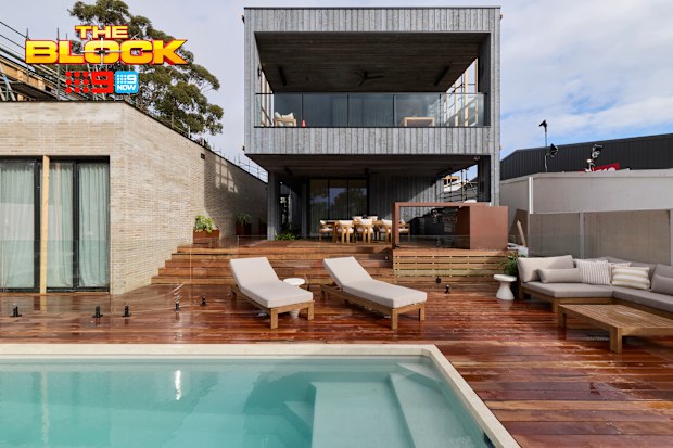 Room Reveal: Courtney and Sev’s Outdoor Terrace and Pool