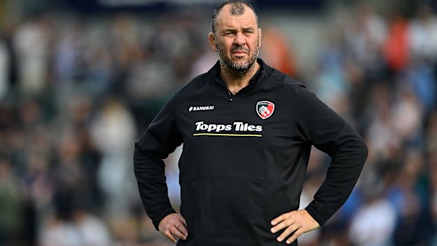 Leicester Tigers coach Michael Cheika.