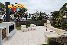 Up the landscaped stairs, the judges found something “genuinely cool.” “It’s beautiful,” Shaynna agreed. 