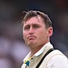 Marnus Labuschagne fell for 22 off 64 balls in Australia’s second innings.