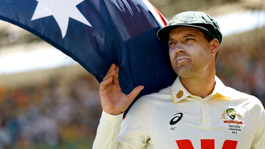 Alex Carey starred in Australia’s second Test win.