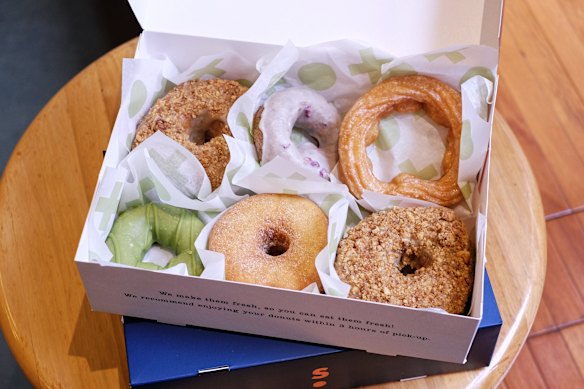 Shortstop Coffee &amp; Donuts - doughnut box

