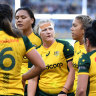 Wallaroos suffer heavy Black Ferns defeat as 25-year drought continues