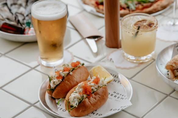 Lobster brioche rolls with ocean views.